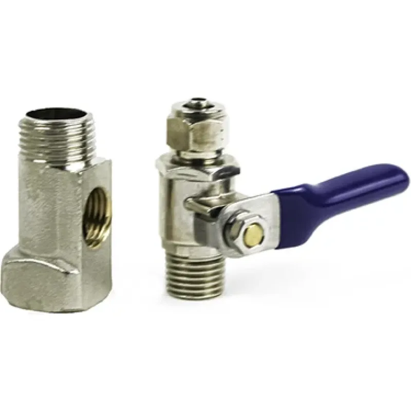 Su Təmizləyicisi 3/8" Xətt Konnektoru və Kürə Vanası