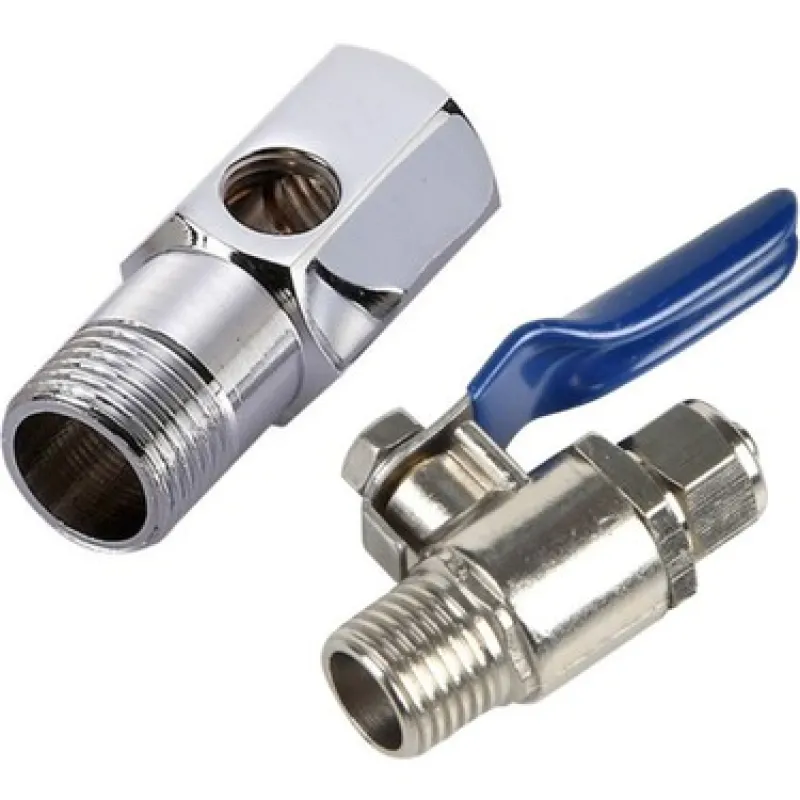 Su Təmizləyicisi 1/2" Xətt Konnektoru və Kürə Klapanı