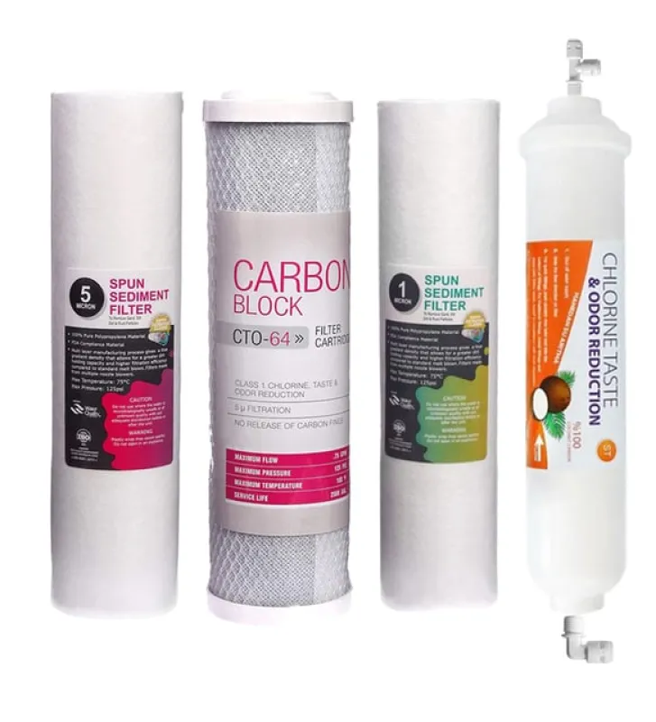 Açıq Qutulu Su Təmizləyicisi 4 Parçalı Filtr Dəsti