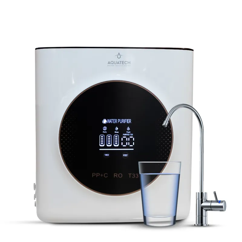 Aquatech 6 Filtrli Nasoslu Su Filtri (2.2 Galon) – Ağıllı Texnologiya ilə Saf Su